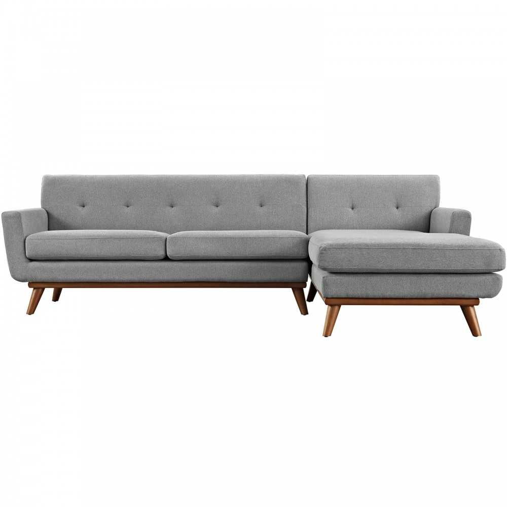 Engage Right-Facing Sectional Sofa, Expectation Gray