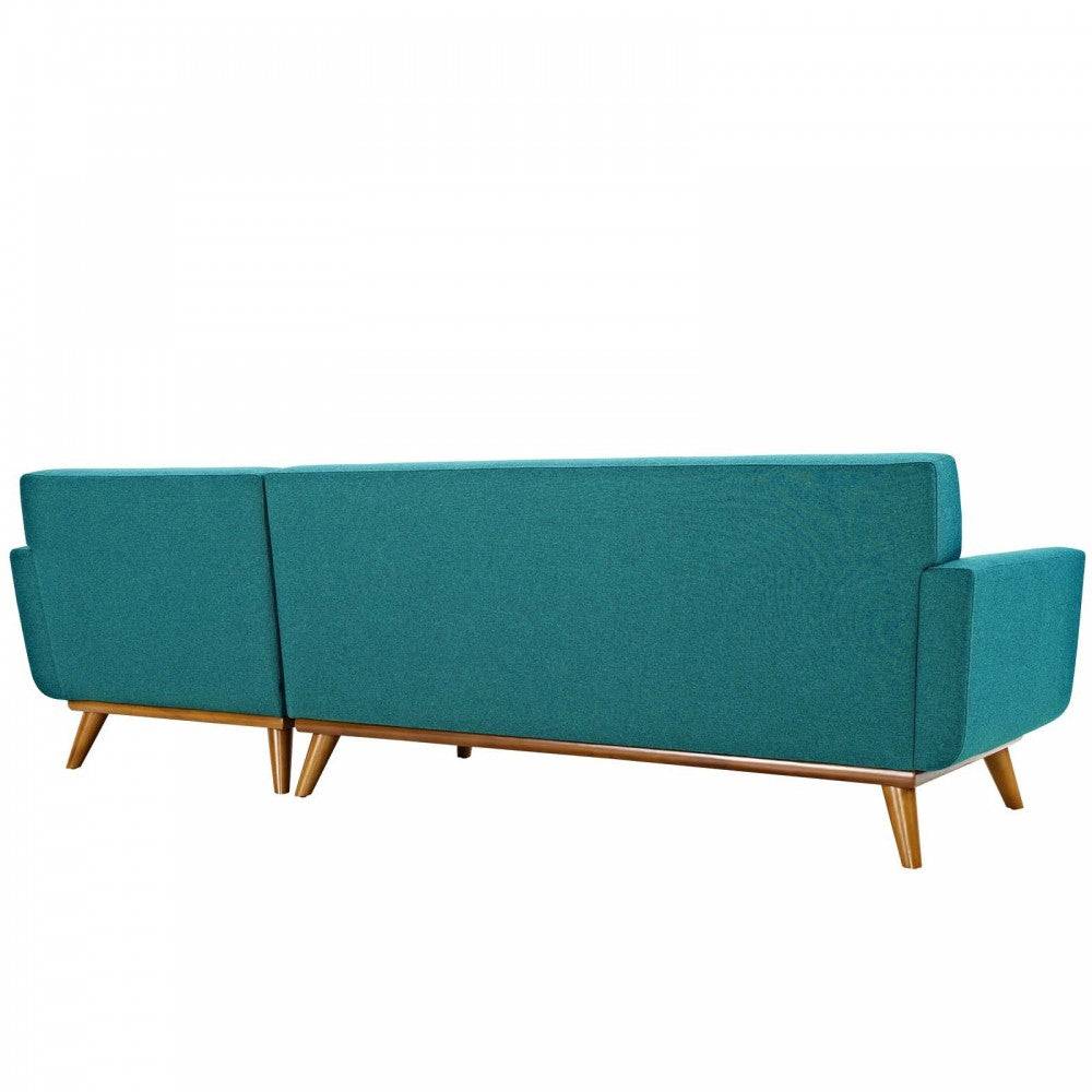 Engage Right-Facing Sectional Sofa, Teal
