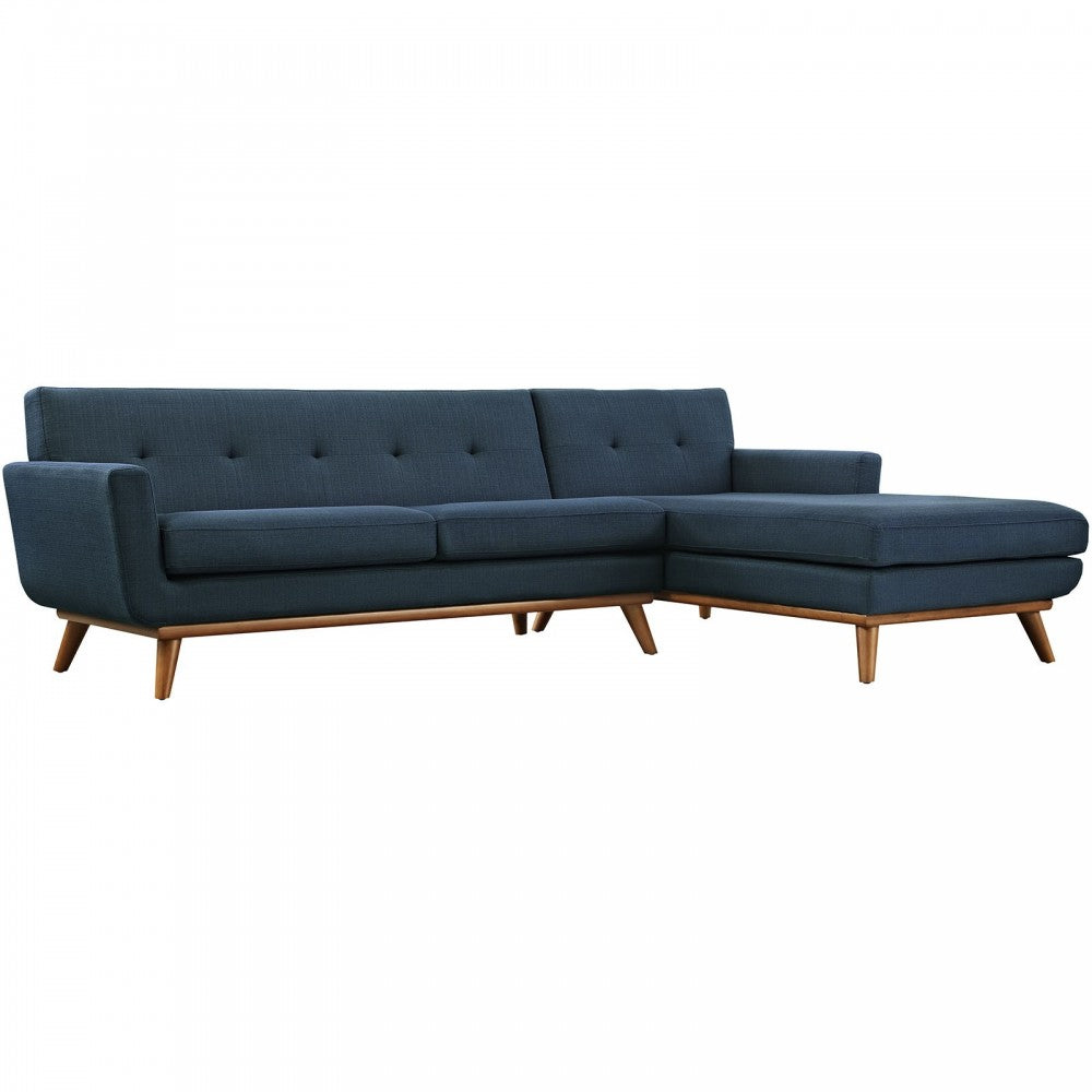 Engage Right-Facing Sectional Sofa, Azure