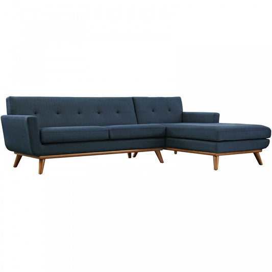 Engage Right-Facing Sectional Sofa, Azure