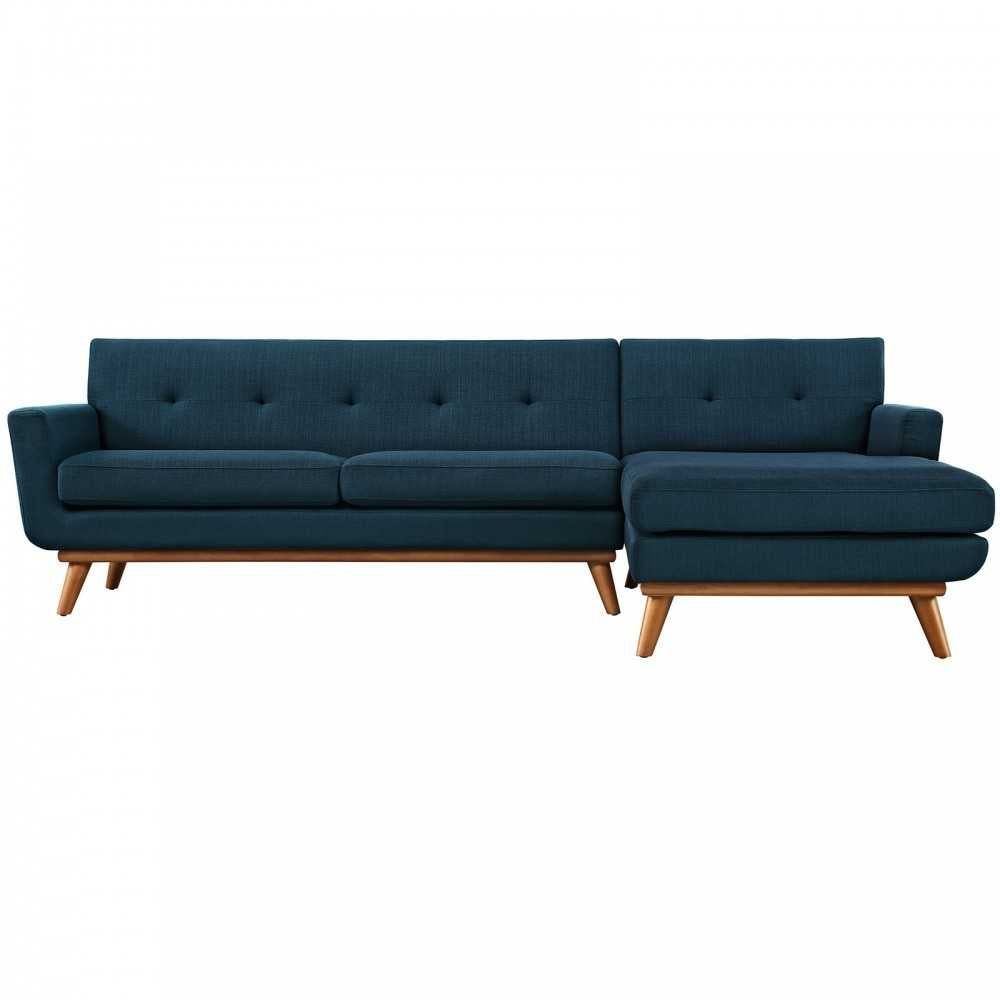 Engage Right-Facing Sectional Sofa, Azure
