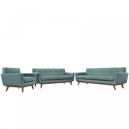 Engage Sofa Loveseat and Armchair Set of 3, Laguna