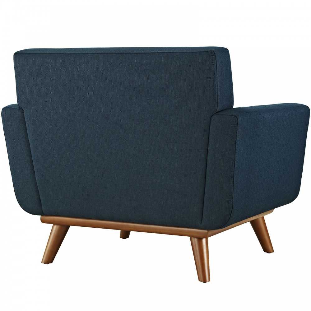Engage Upholstered Fabric Armchair, Azure