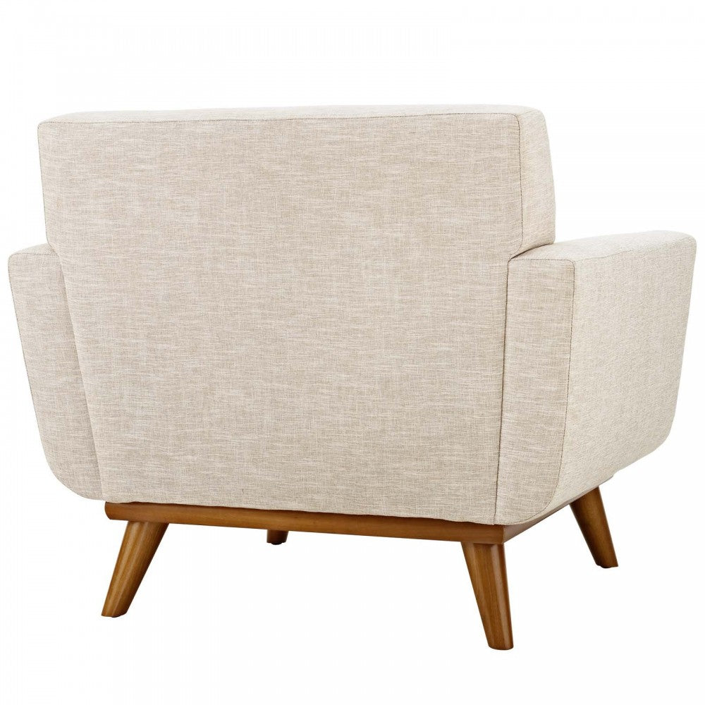 Engage Upholstered Fabric Armchair, Beige