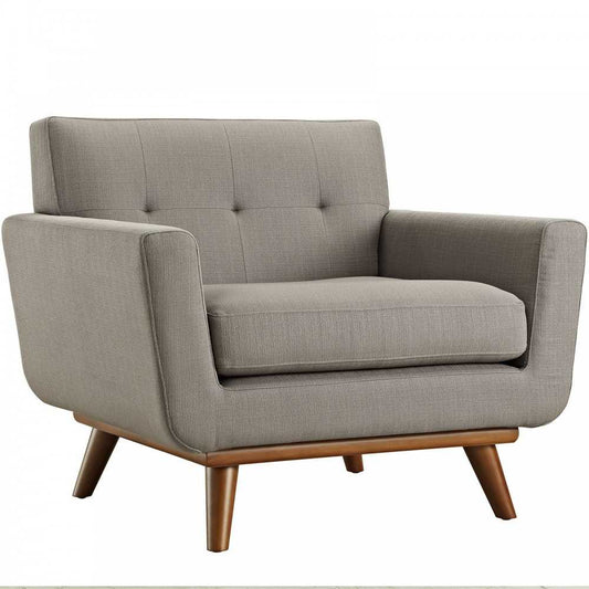 Engage Upholstered Fabric Armchair, Granite