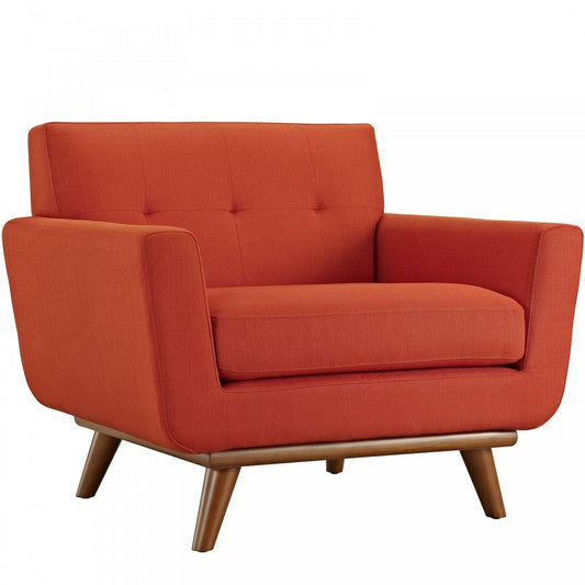 Engage Upholstered Fabric Armchair, Atomic Red