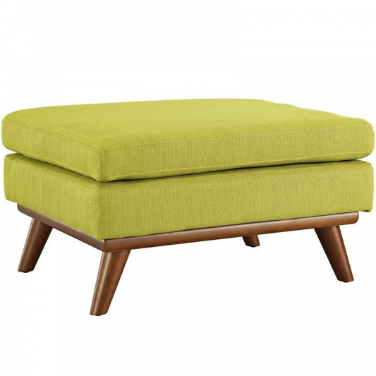 Engage Upholstered Fabric Ottoman, Wheatgrass