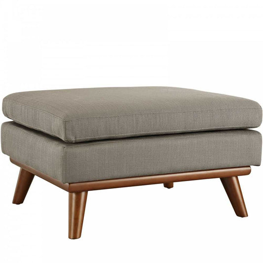 Engage Upholstered Fabric Ottoman, Granite