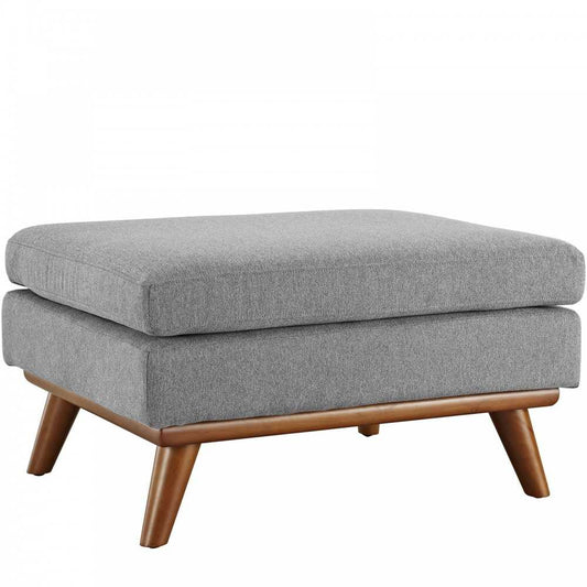 Engage Upholstered Fabric Ottoman, Expectation Gray