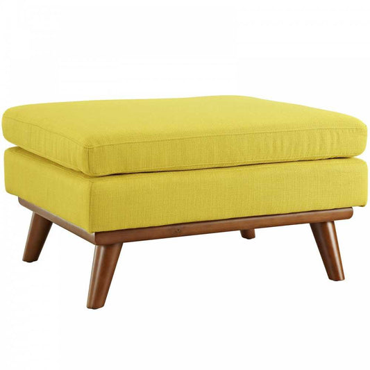 Engage Upholstered Fabric Ottoman, Sunny