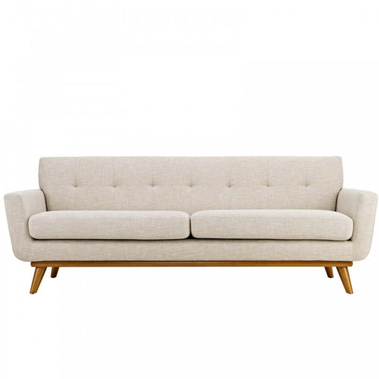 Engage Upholstered Fabric Sofa, Beige