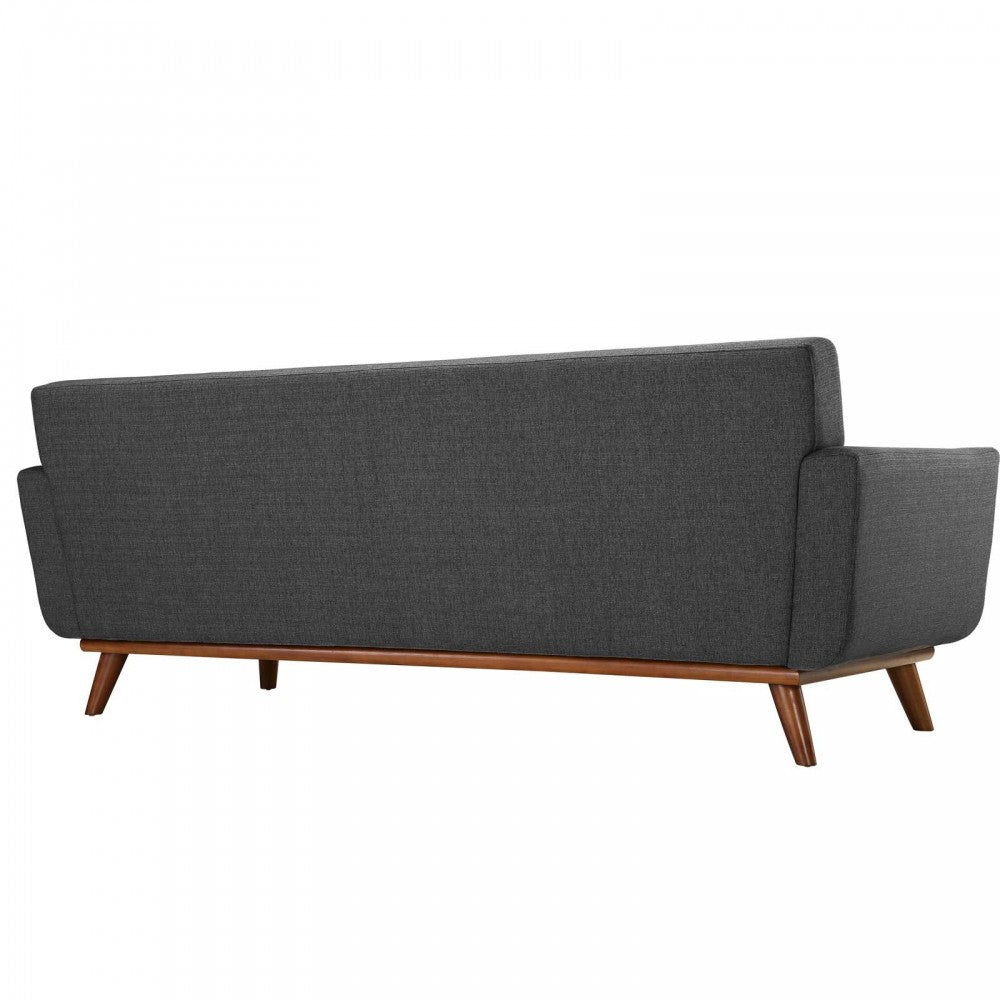 Engage Upholstered Fabric Sofa, Gray