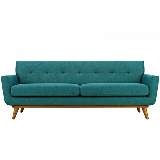 Engage Upholstered Fabric Sofa, Teal