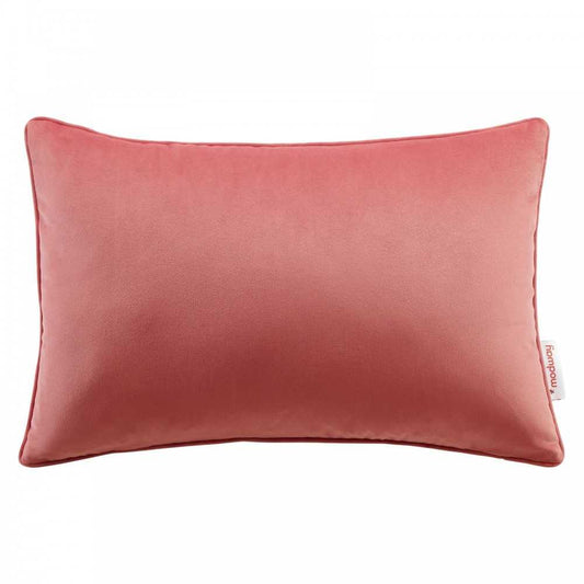 Enhance 18" Lumbar Performance Velvet Throw Pillow, Blossom