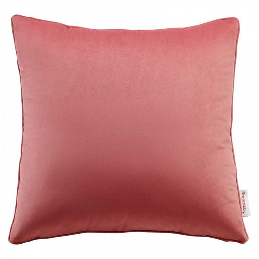 Enhance 18" Performance Velvet Throw Pillow, Blossom