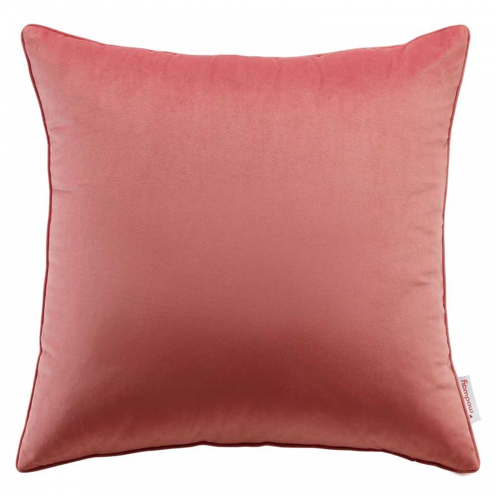 Enhance 20" Performance Velvet Throw Pillow, Blossom