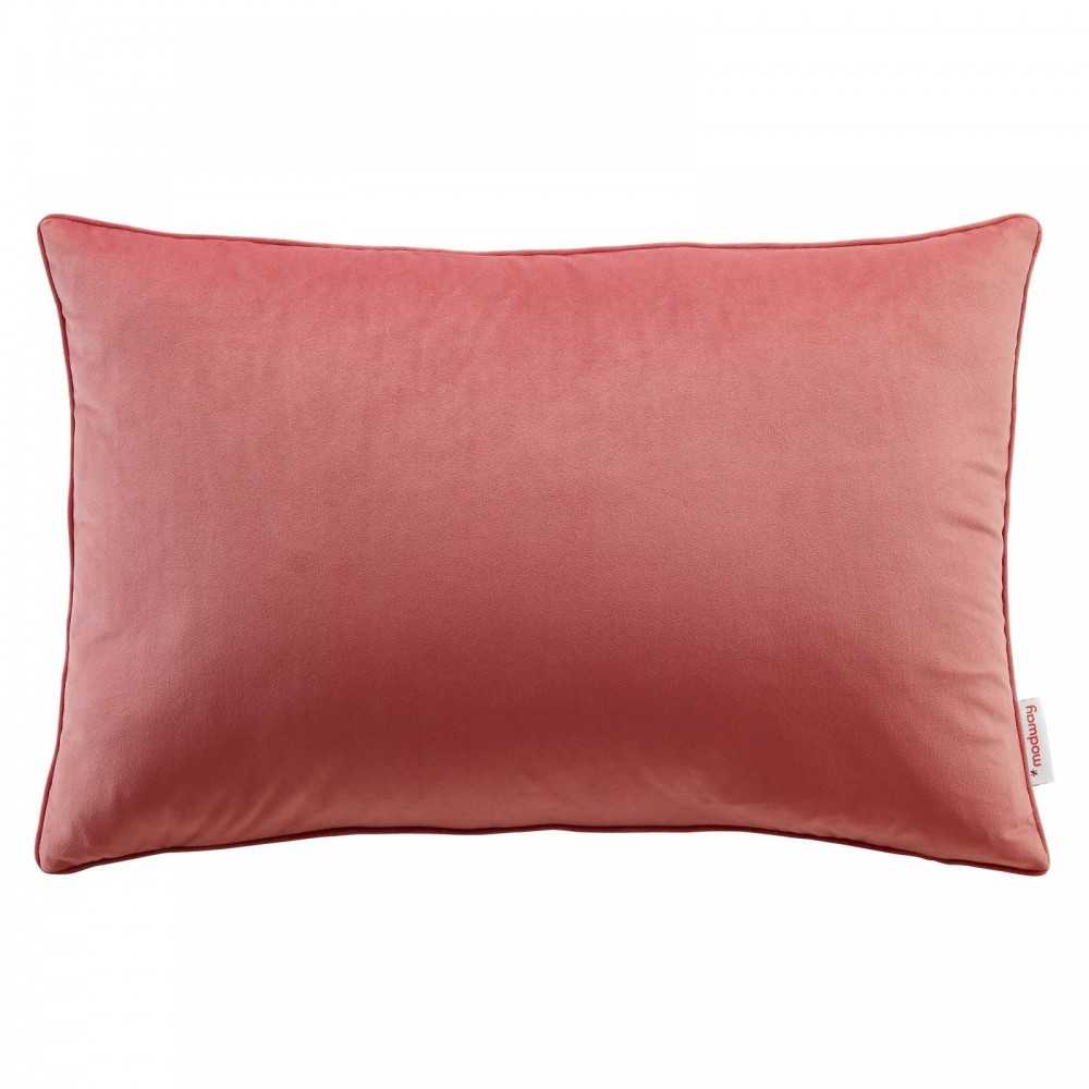Enhance 24" Lumbar Performance Velvet Throw Pillow, Blossom
