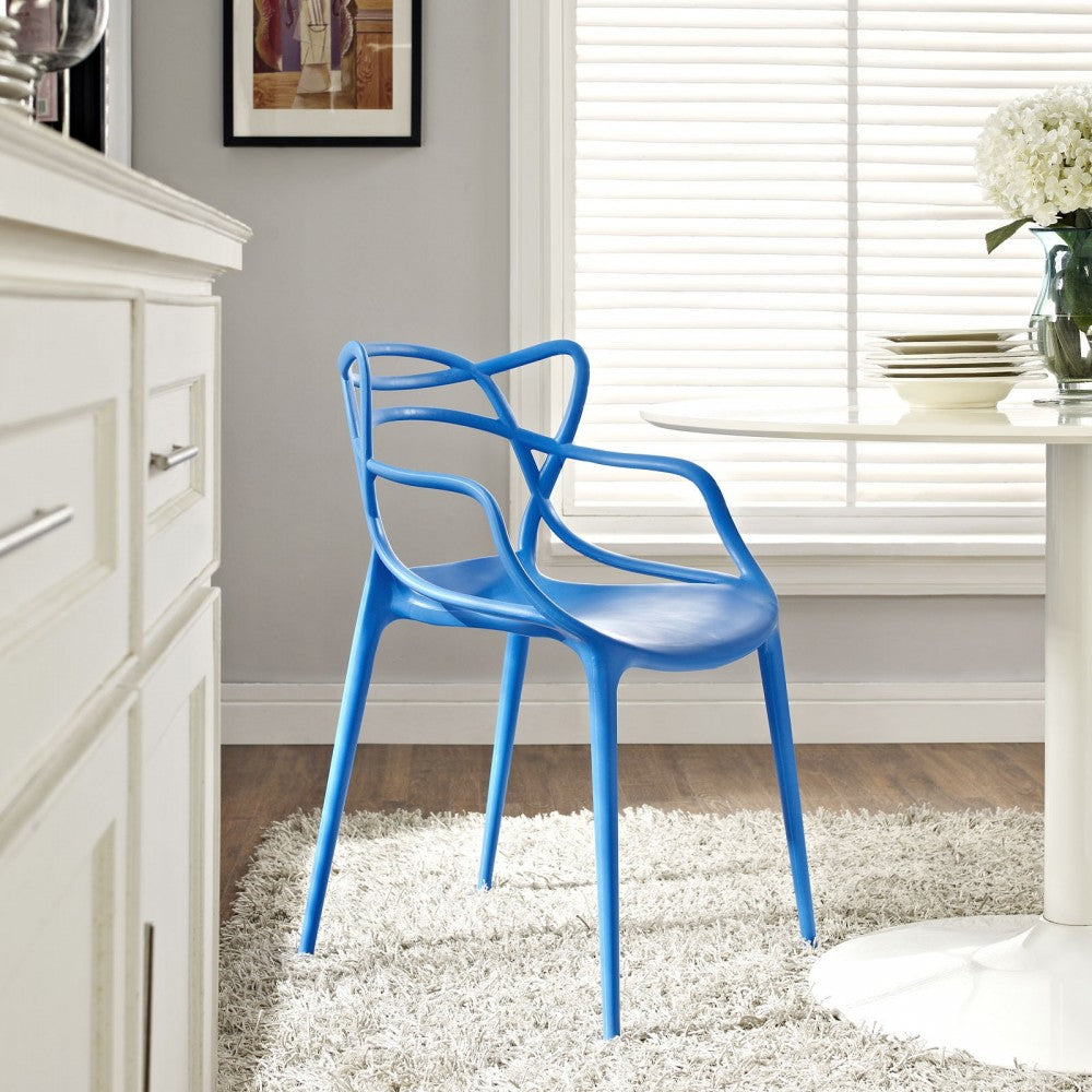 Entangled Dining Armchair, Blue
