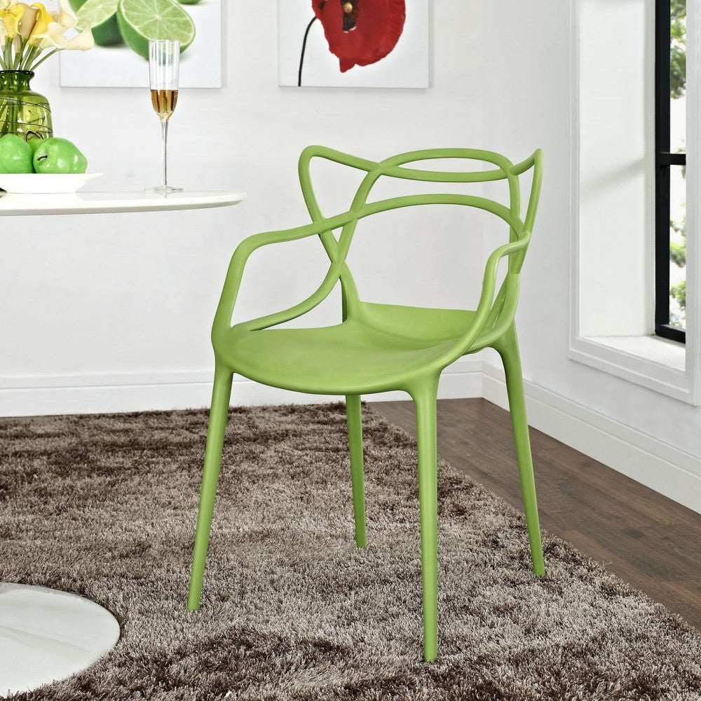 Entangled Dining Armchair, Green