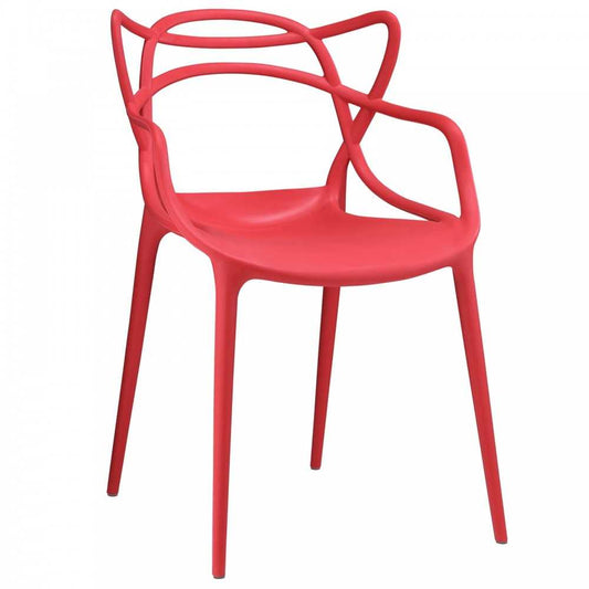 Entangled Dining Armchair, Red