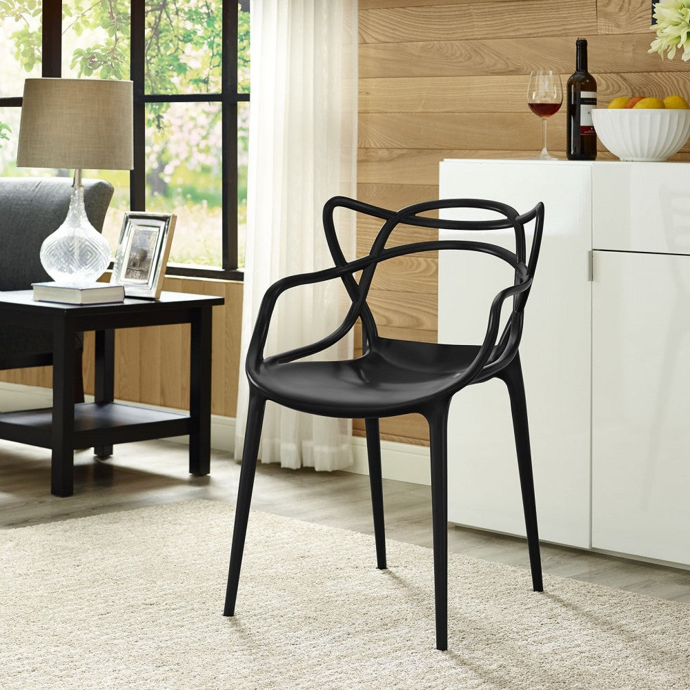 Entangled Dining Armchair, Black