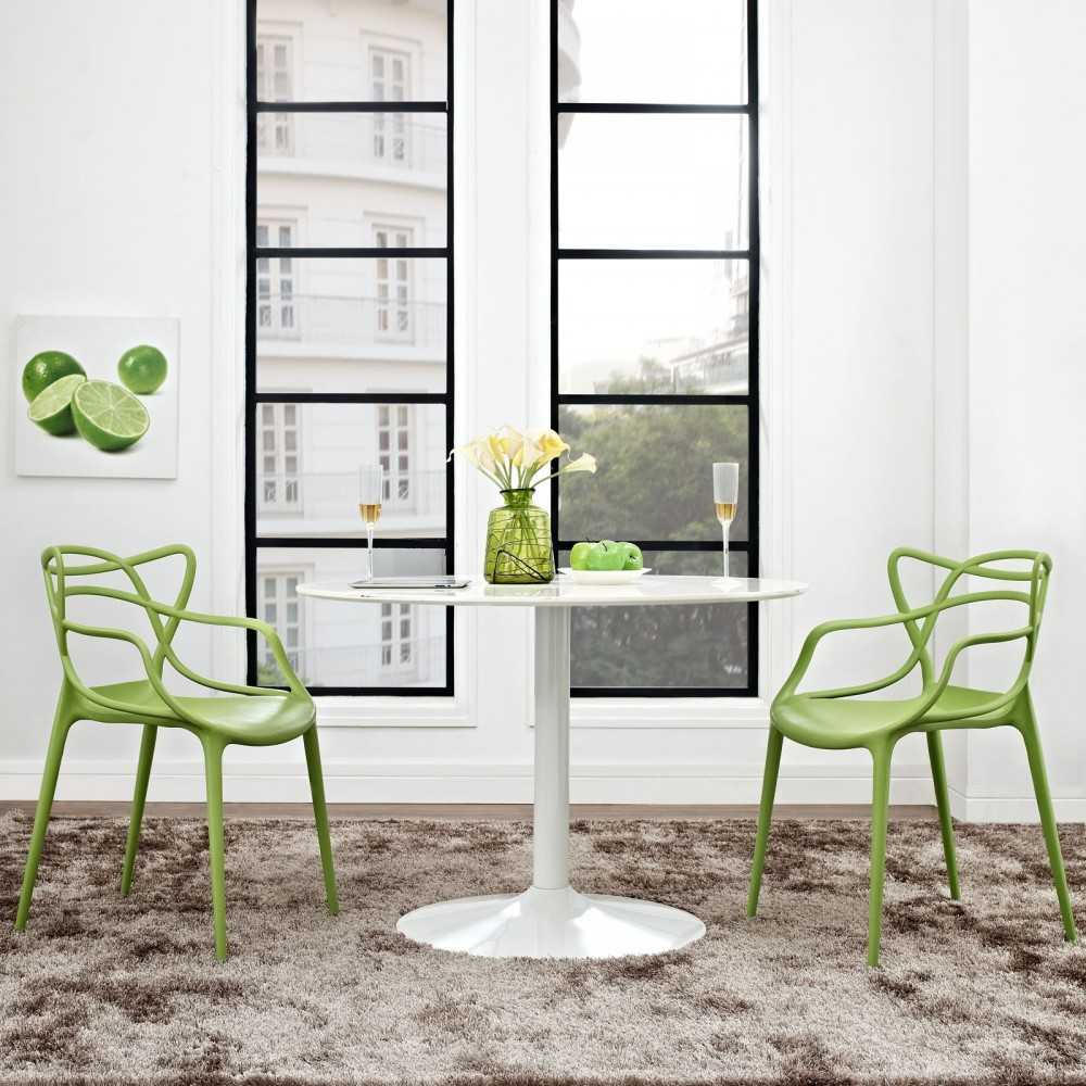 Entangled Dining Set Set of 2, Green
