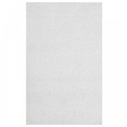 Enyssa Solid 5x8 Shag Area Rug, Ivory White