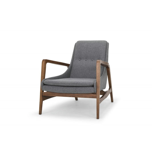 Enzo Shale Gray Fabric Occasional Chair