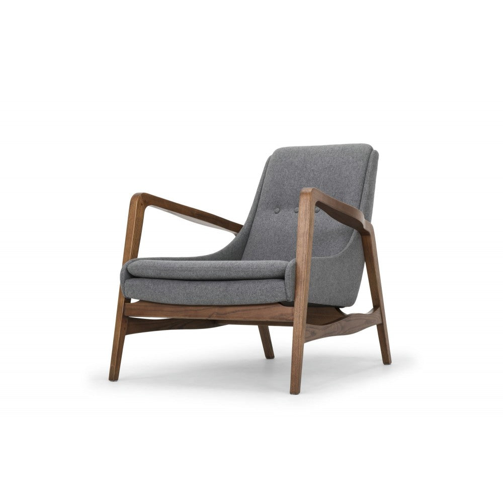 Enzo Shale Gray Fabric Occasional Chair