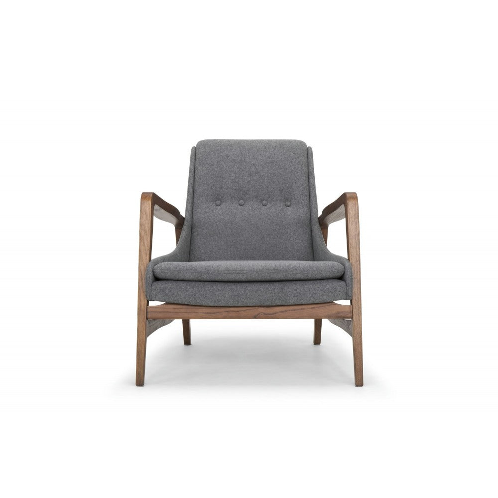 Enzo Shale Gray Fabric Occasional Chair