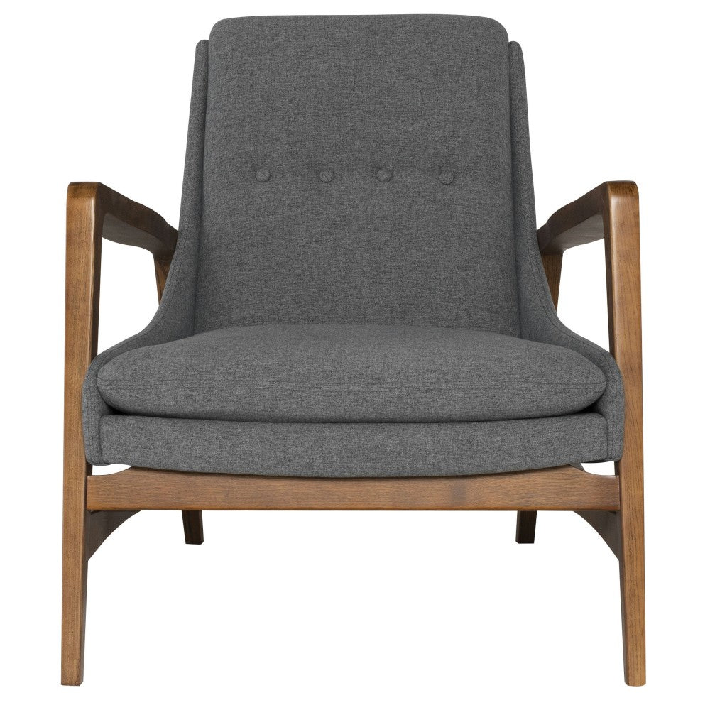 Enzo Shale Gray Fabric Occasional Chair