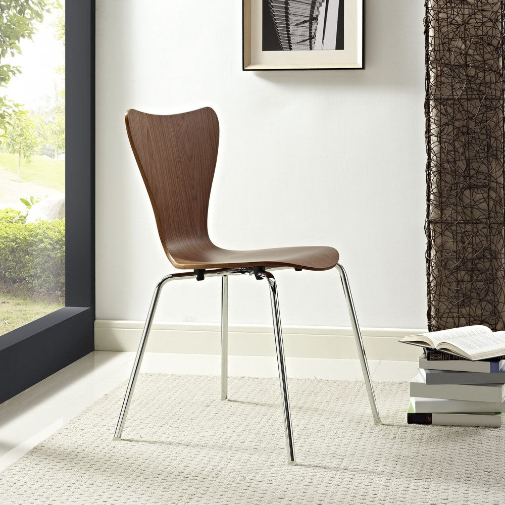 Ernie Dining Side Chair, Walnut