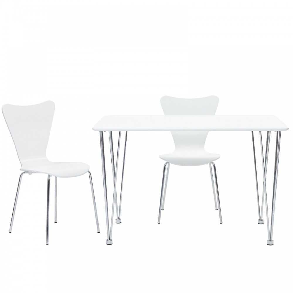 Ernie Dining Side Chair, White