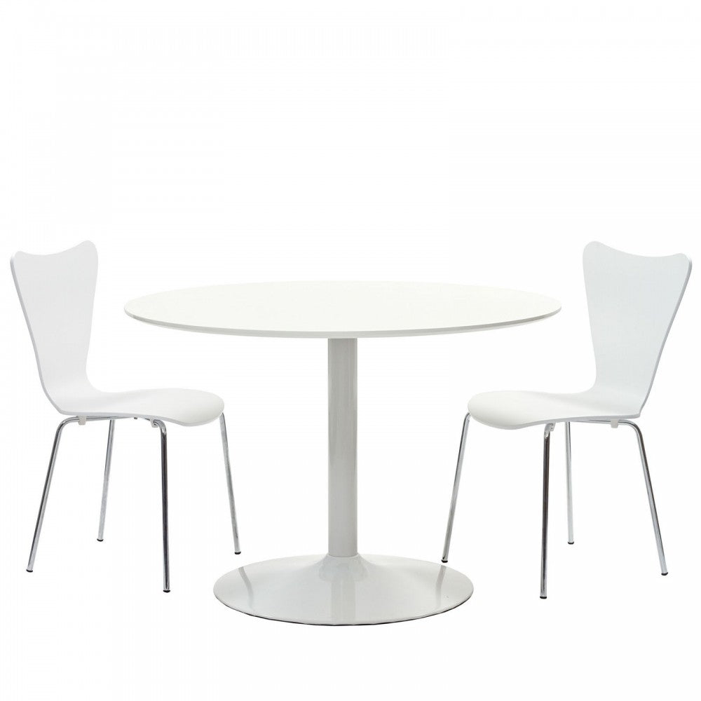 Ernie Dining Side Chair, White