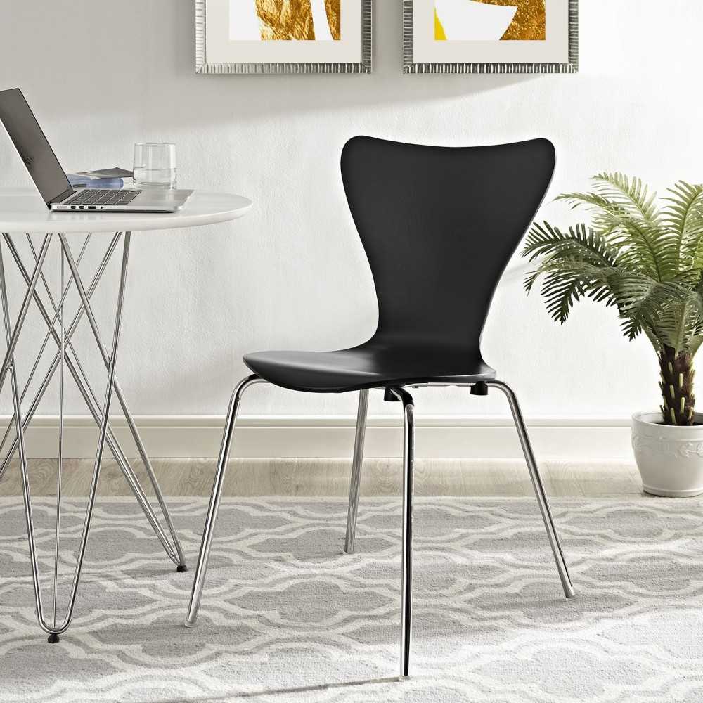 Ernie Dining Side Chair, Black