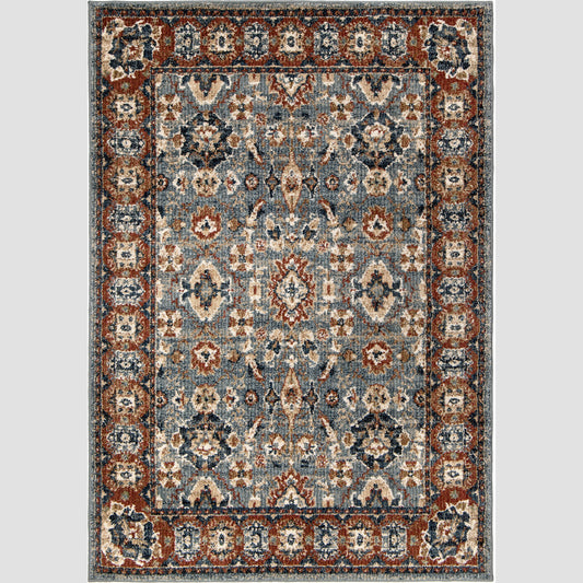 Orian American Heritage Persian Border Indigo 90"X114"
