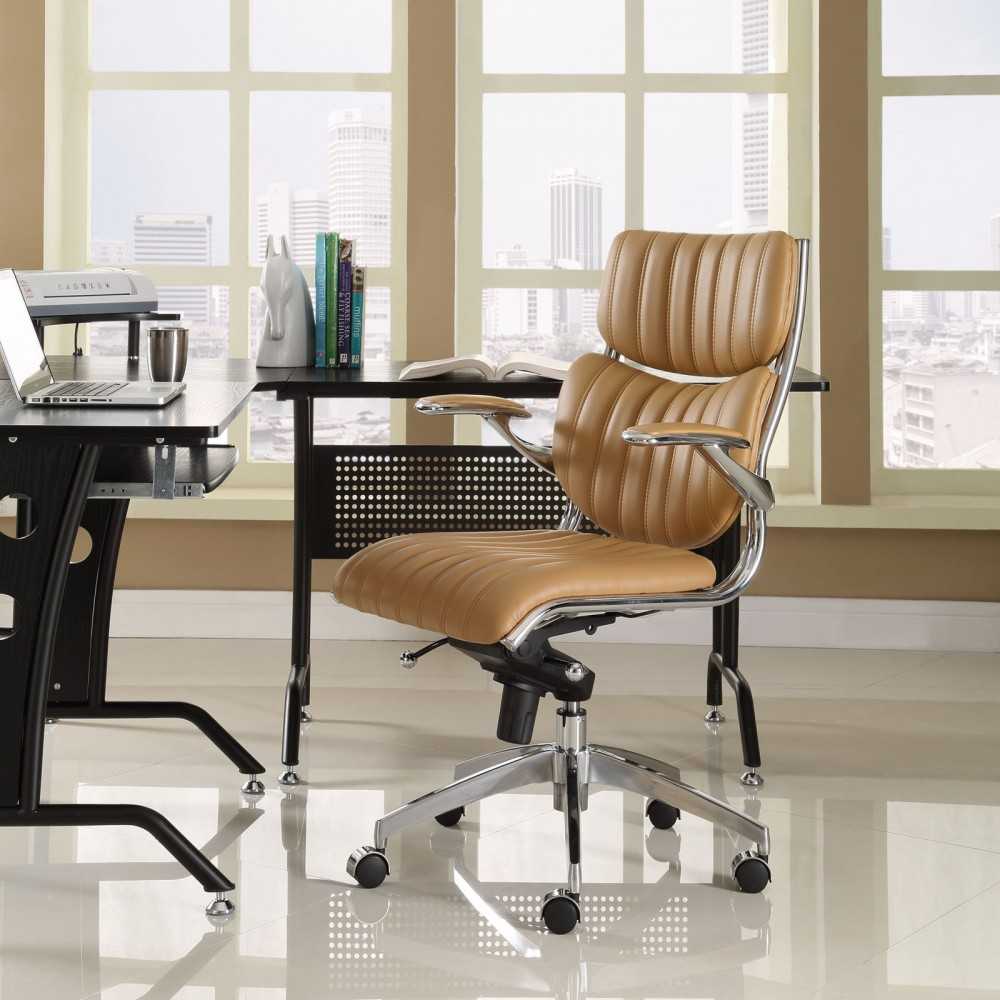 Escape Mid Back Office Chair, Tan