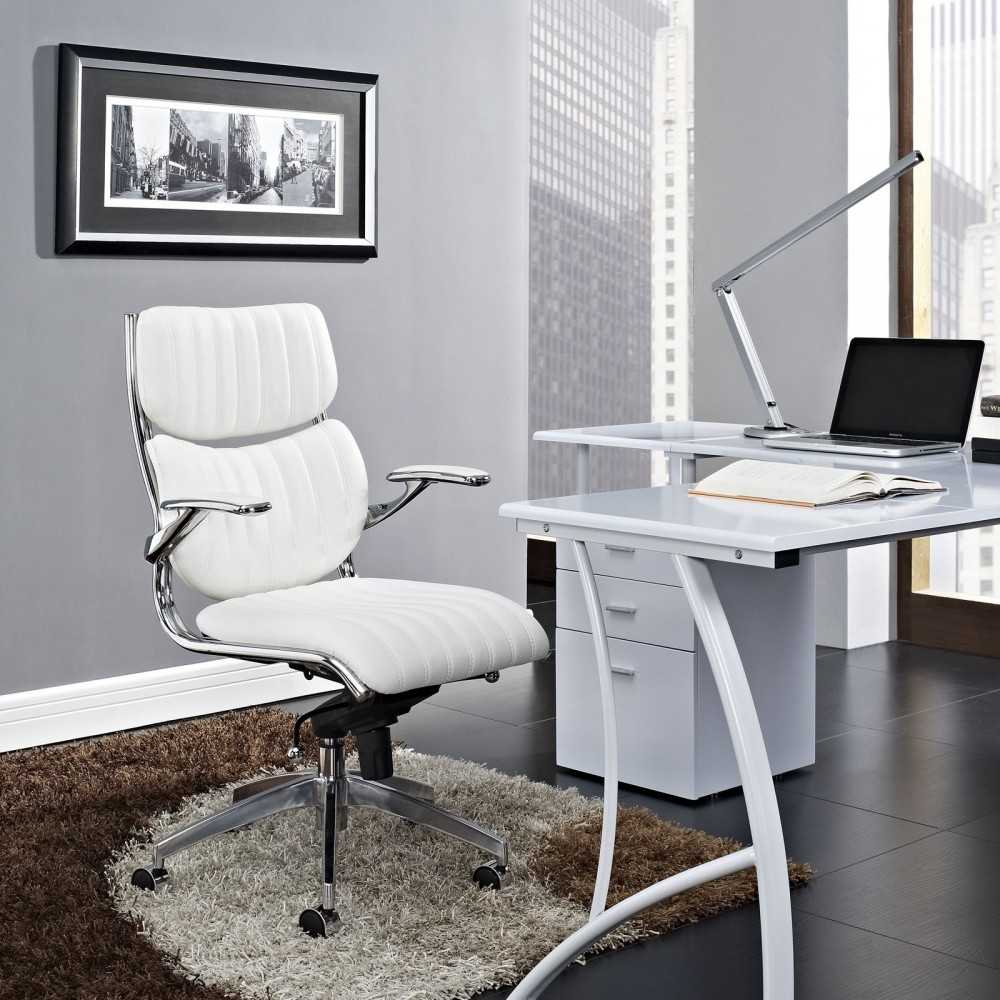 Escape Mid Back Office Chair, White