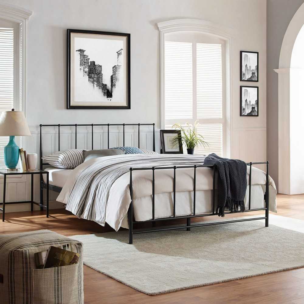 Estate King Bed, Brown