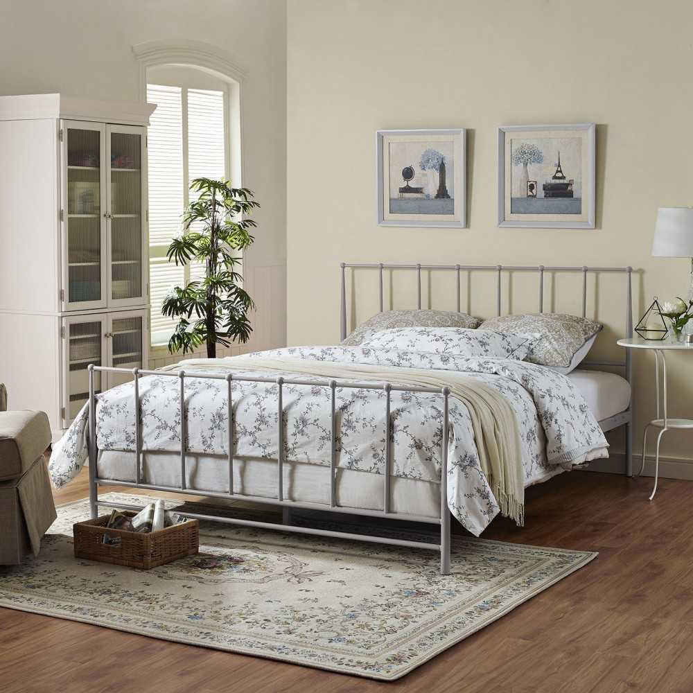 Estate Queen Bed, Gray