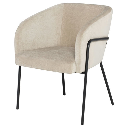 Estella Almond Fabric Dining Chair