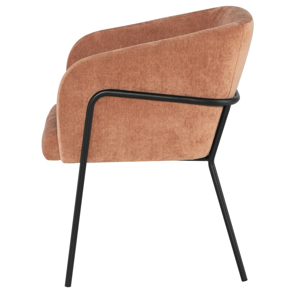 Estella Nectarine Fabric Dining Chair