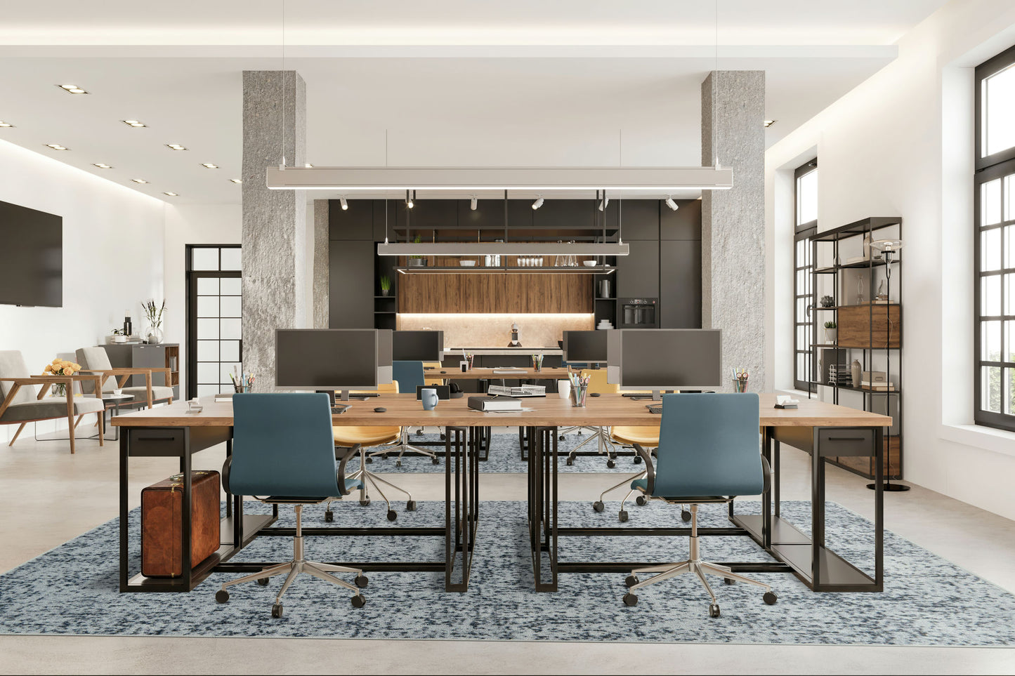 Etched In Stone 3'10" x 5'4" area rug in color Mist