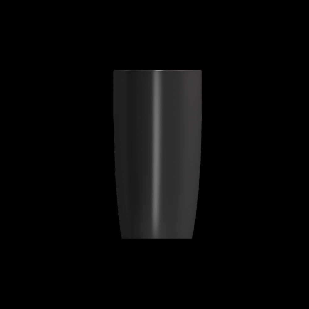 Etna Monoblock Pedestal Sink Fireclay 33.75 in. with Drain Cover in Matte Black