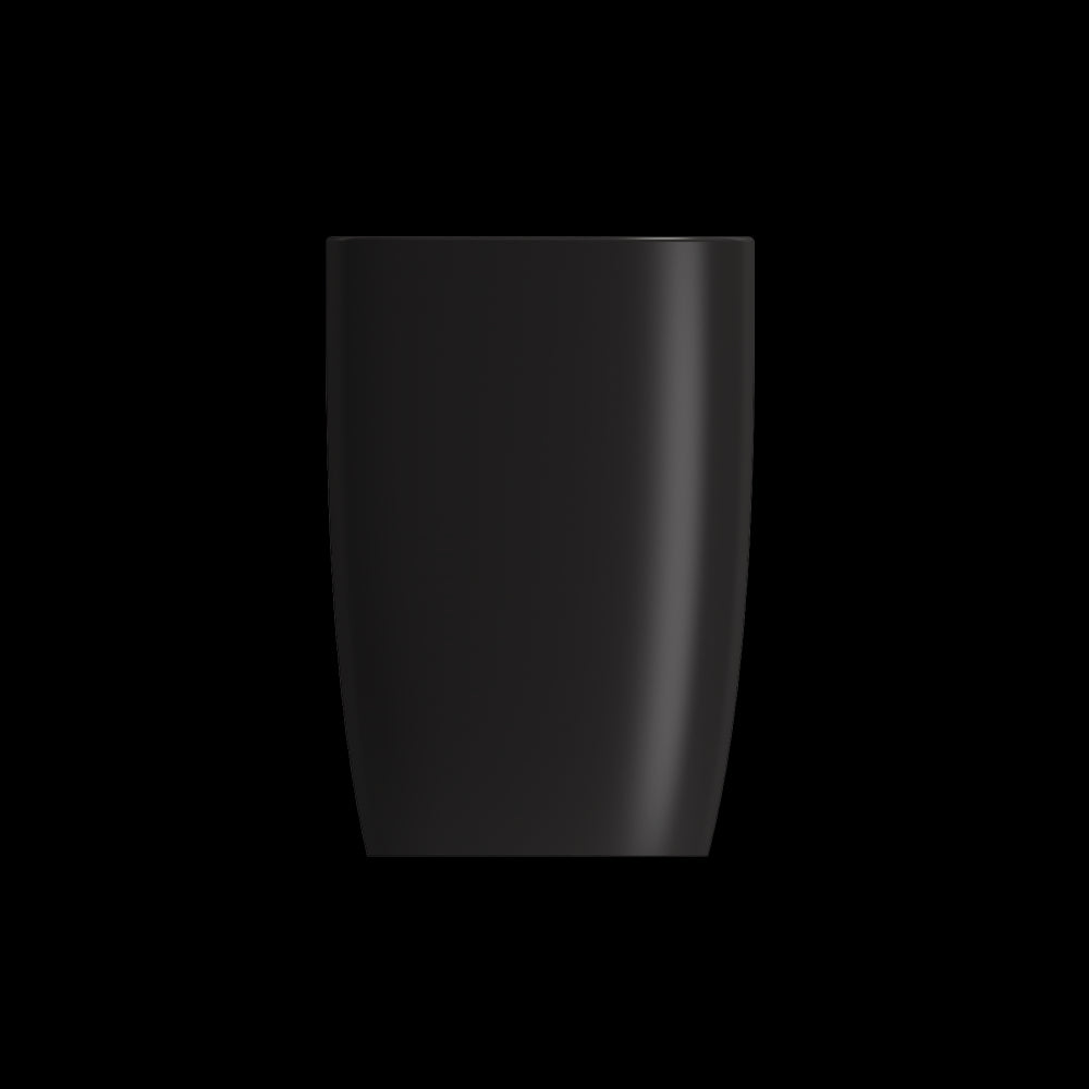 Etna Monoblock Pedestal Sink Fireclay 33.75 in. with Drain Cover in Matte Black