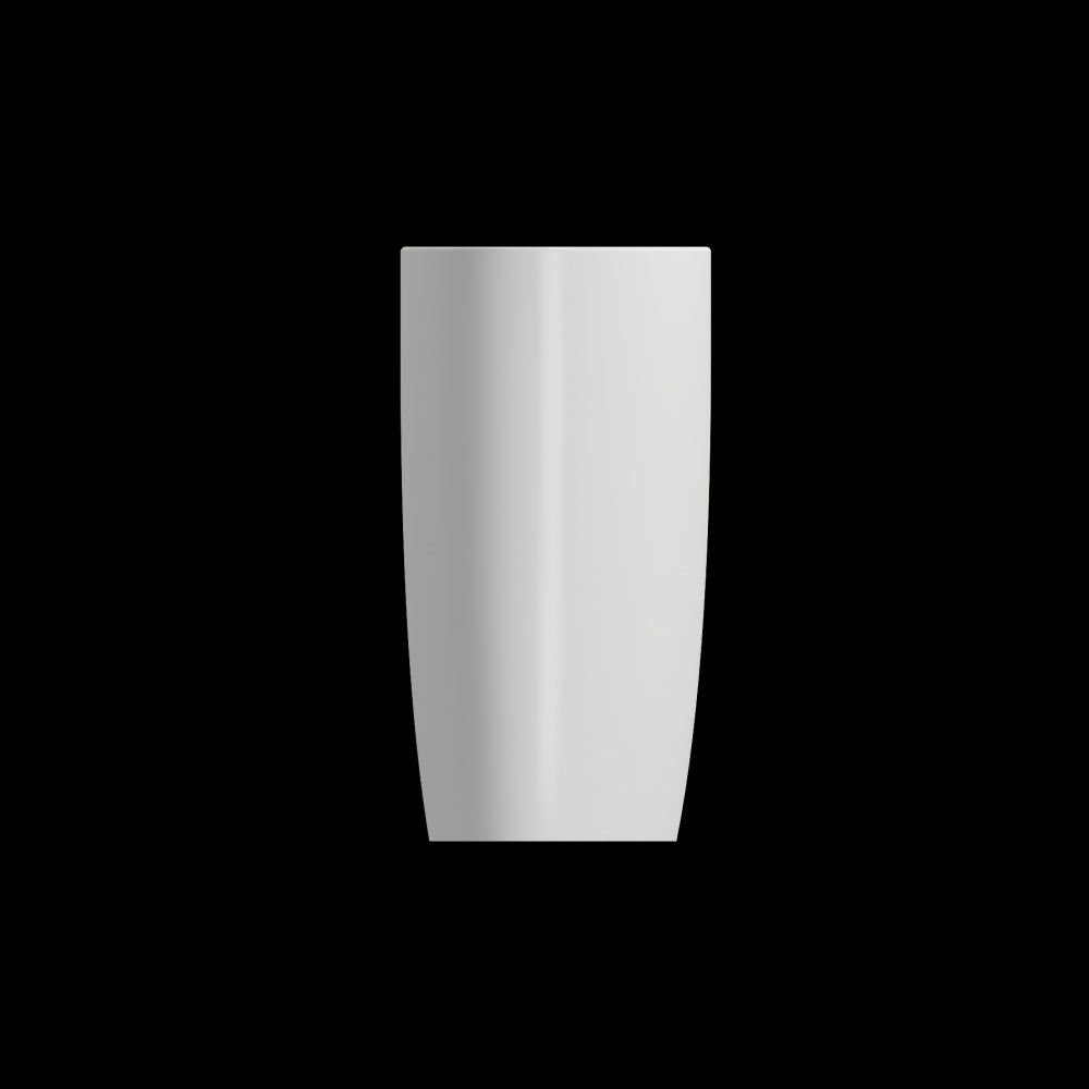 Etna Monoblock Pedestal Sink Fireclay 33.75 in. with Drain Cover in Matte White