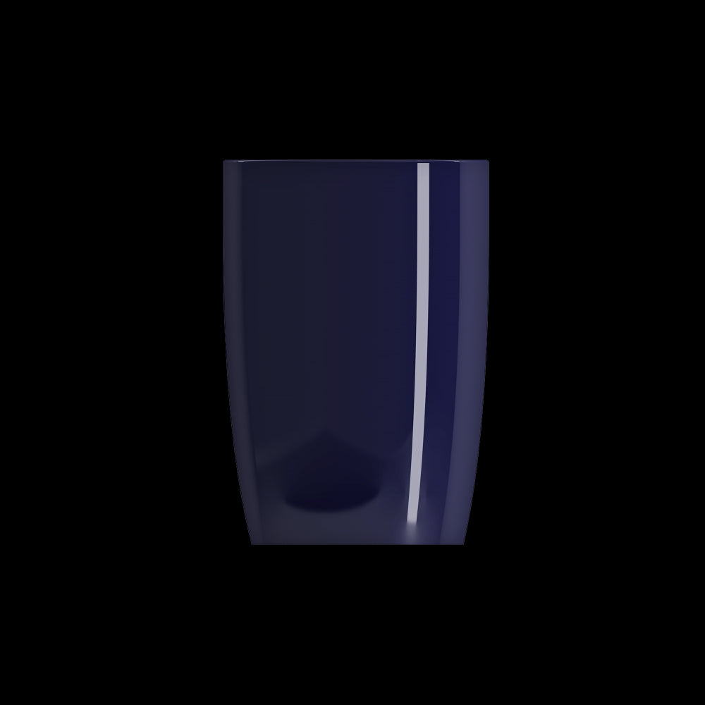 Etna Monoblock Pedestal Sink Fireclay 33.75 in with Drain Cover in Sapphire Blue