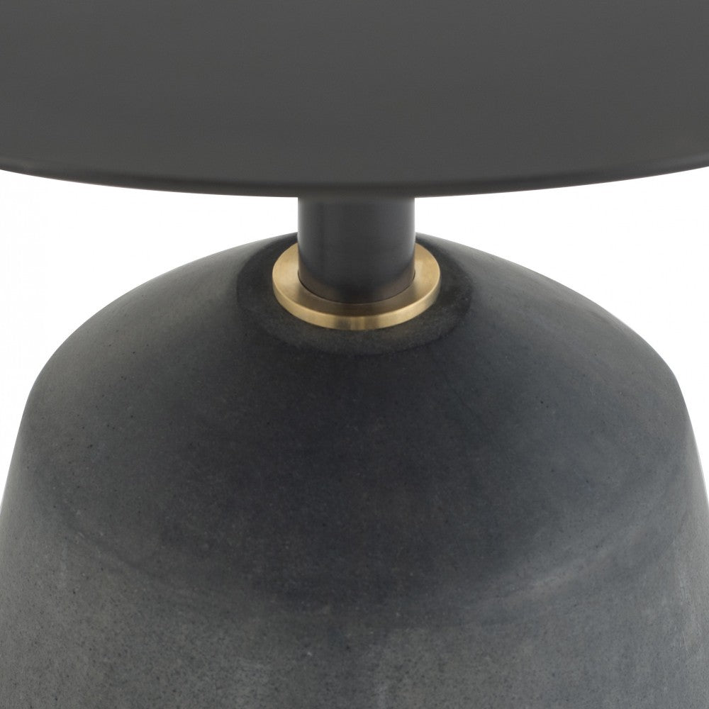 Exeter Black Metal Side Table, HGDA540