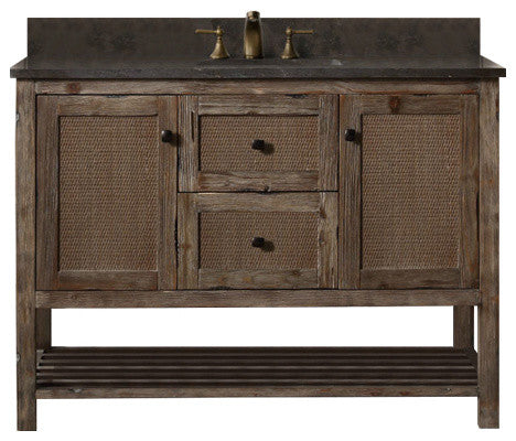 48" Solid Wood Sink Vanity, Moon Stone Top