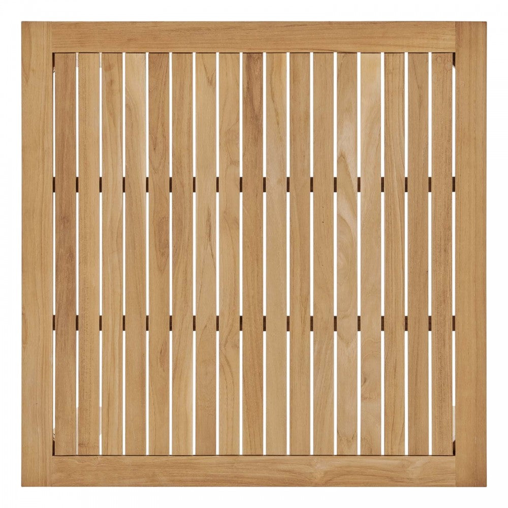 Farmstay 5 Piece Outdoor Patio Teak Wood Dining Set